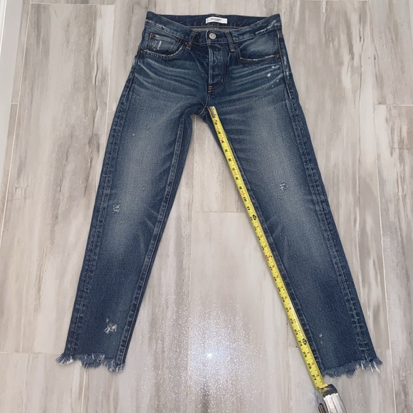 Moussy Vintage Keller Tapered, Japan, Distressed Raw Hem, 26x27, EUC, $391 MSRP - Picture 14 of 16